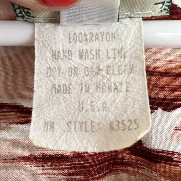 Vintage Kamehameha Hawaii Hawaiian Tropical Beach Tiki Sun House Dress Small M22 - Picture 5 of 6